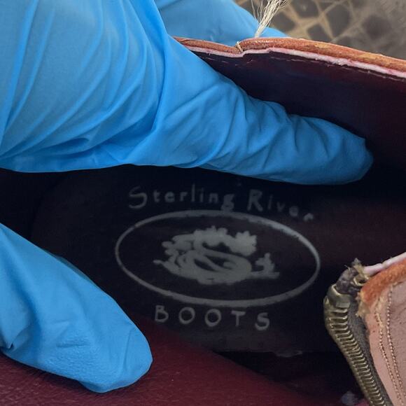 Sterling River Brown Ankle Chelsea Boots Leather Women's Size 10 (fits like 9.5) - Picture 5 of 7